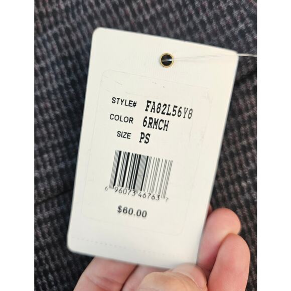 NWT Zac & Rachel PETITE PS black speckled red pull on pants comfort career - Picture 8 of 11